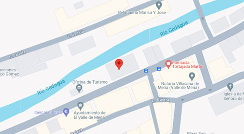 mapa Registro Civil Juzgado de Paz de Valle de Mena Burgos