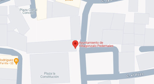 mapa Registro Civil Juzgado de Paz de Villagonzalo Pedernales Burgos